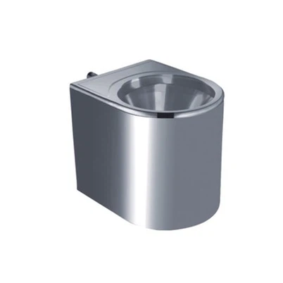 Taza de inodoro de metal